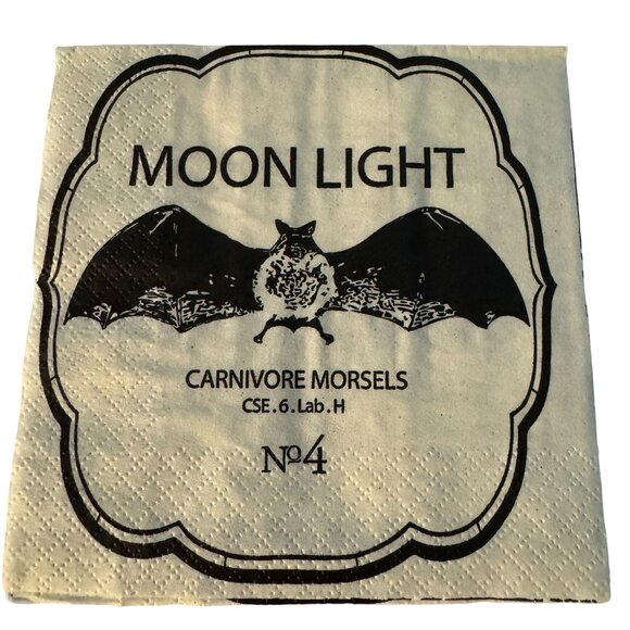 Halloween Napkins Gothic Themed Black & White Lot Of 12 For Collage Mixed Media - Picture 6 of 10